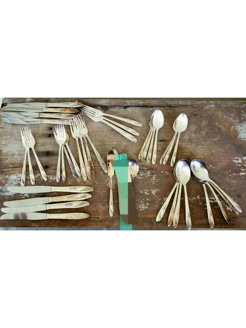 Lady Fair, Rogers silverplate, flatware set for 6, Silverware 40 pcs